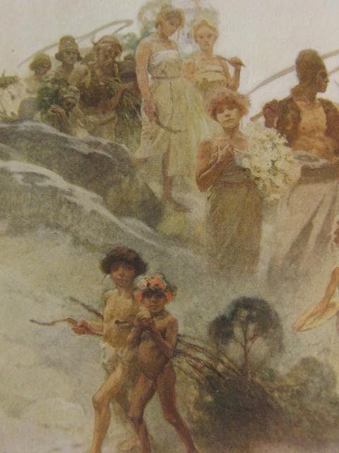 アルフォンス・ミュシャ、スラヴの収穫祭、希少な画集より