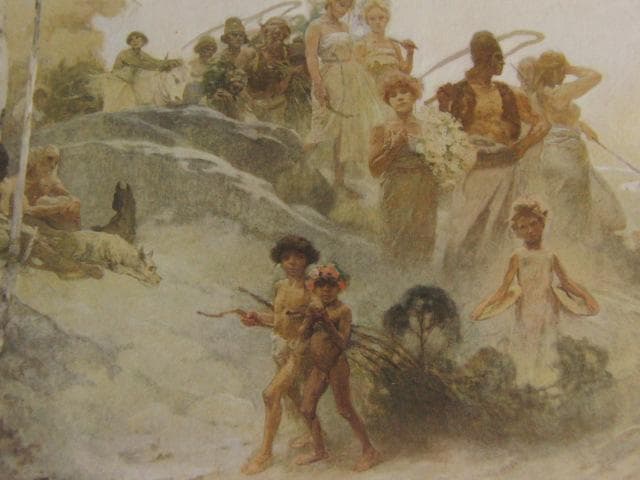 アルフォンス・ミュシャ、スラヴの収穫祭、希少な画集より