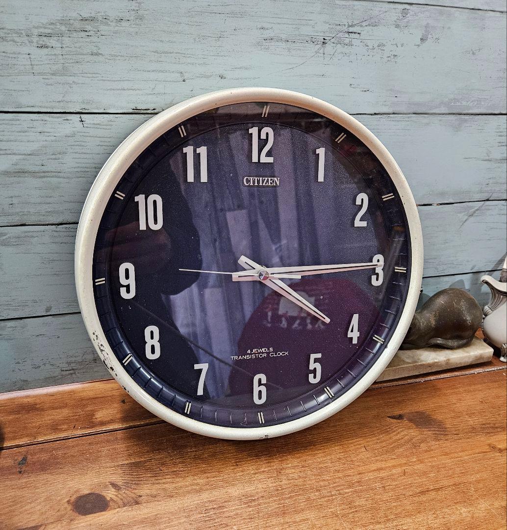 ジャパンヴィンテージ 70's CITIZEN 掛け時計 レトロ ファーストメカ