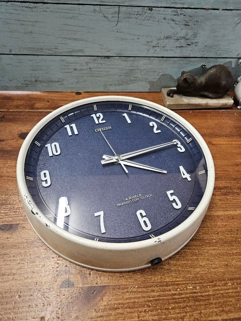 ジャパンヴィンテージ 70's CITIZEN 掛け時計 レトロ ファーストメカ