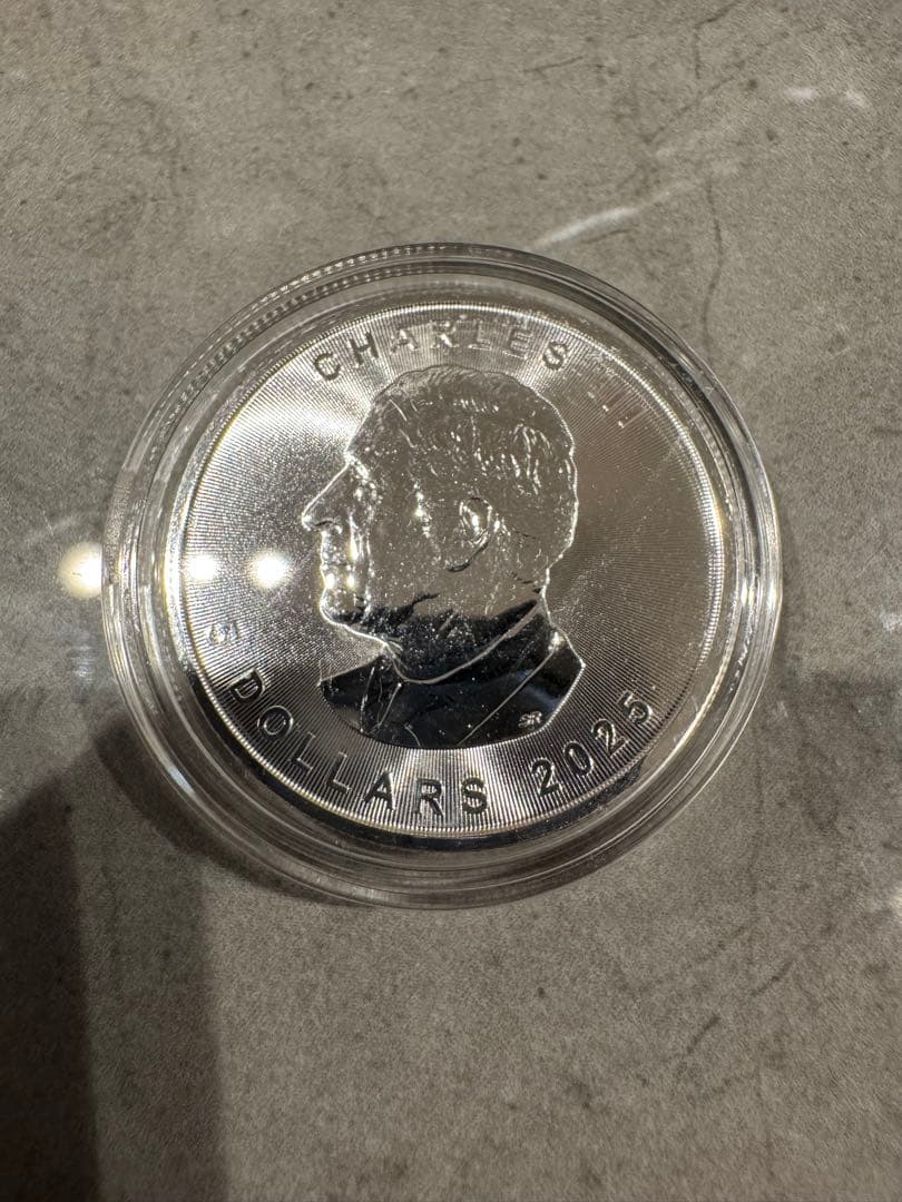 カナダ 2025年 メイプルリーフ銀貨 5ドル