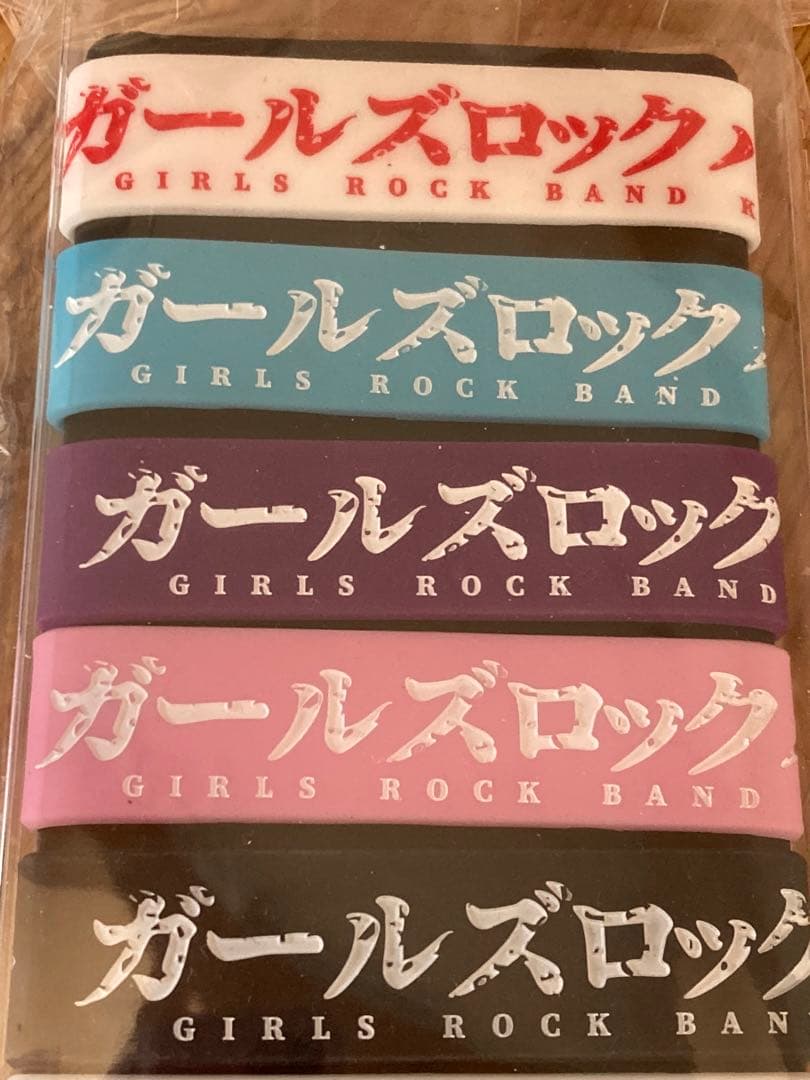 絶版◇ガールズロックバンド革命 ラバーバンド5色セット◇TRiDENT ラババン