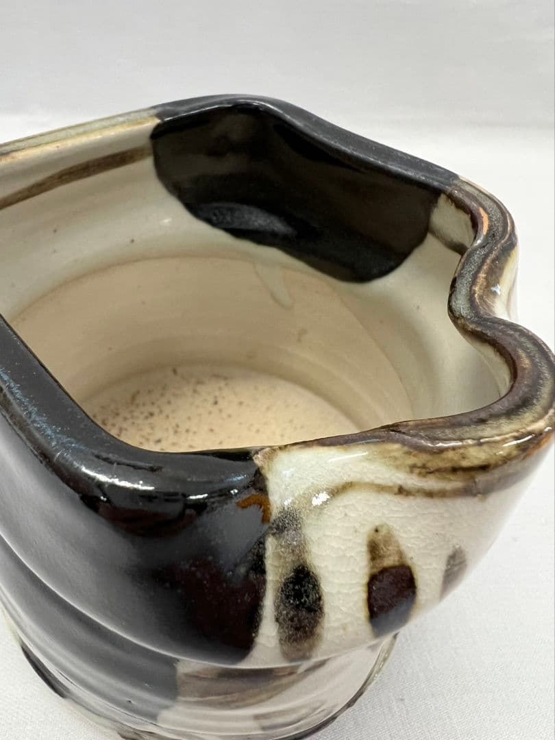 黒織部 火入 宮川香雲(竜谷窯) 茶道具 竜谷窯 宮川香雲