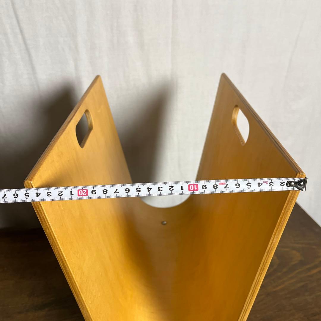 当時物ミッドセンチュリー◾️プライウッド 本立て マガジンラック レコードスタンド