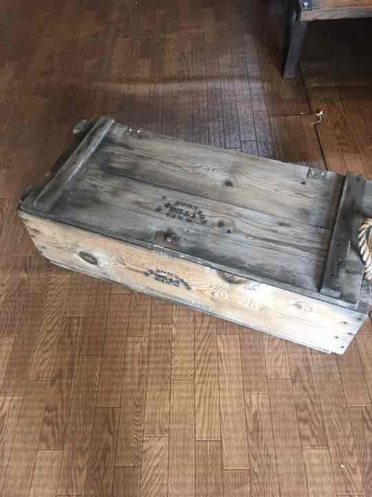 アンティーク　ビンテージ　ミリタリー　ボックス　木箱