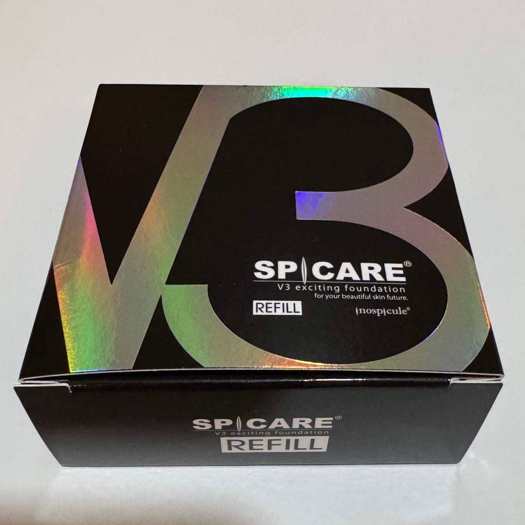 スピケア V3エキサイティングファンデーション 本体1個＋レフィル1個 パフ付き