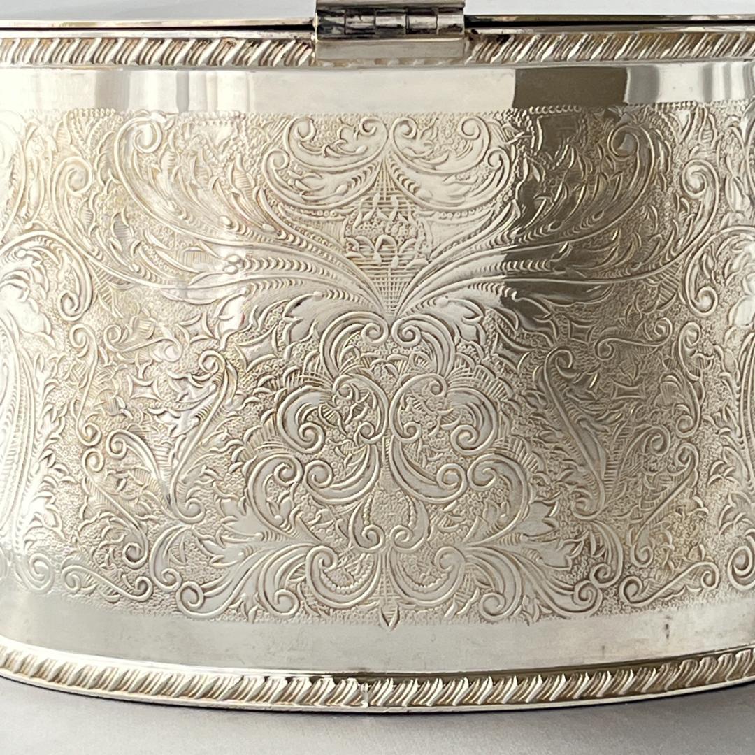 英国】チェイシングの素晴らしいティーキャディー【シルバープレート