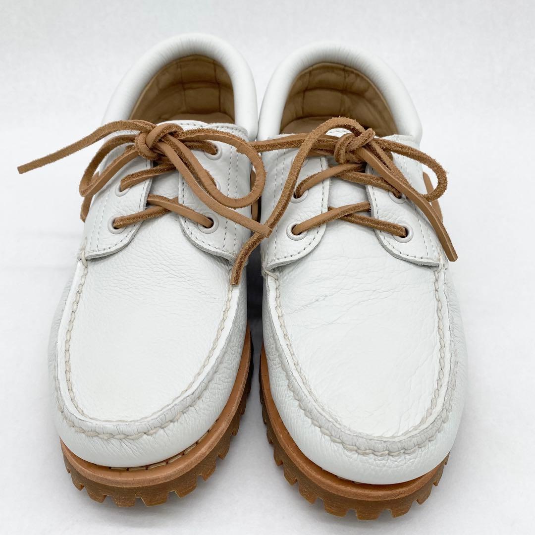 A16172 美品 ティンバーランド　3アイクラシックラグ　白　26