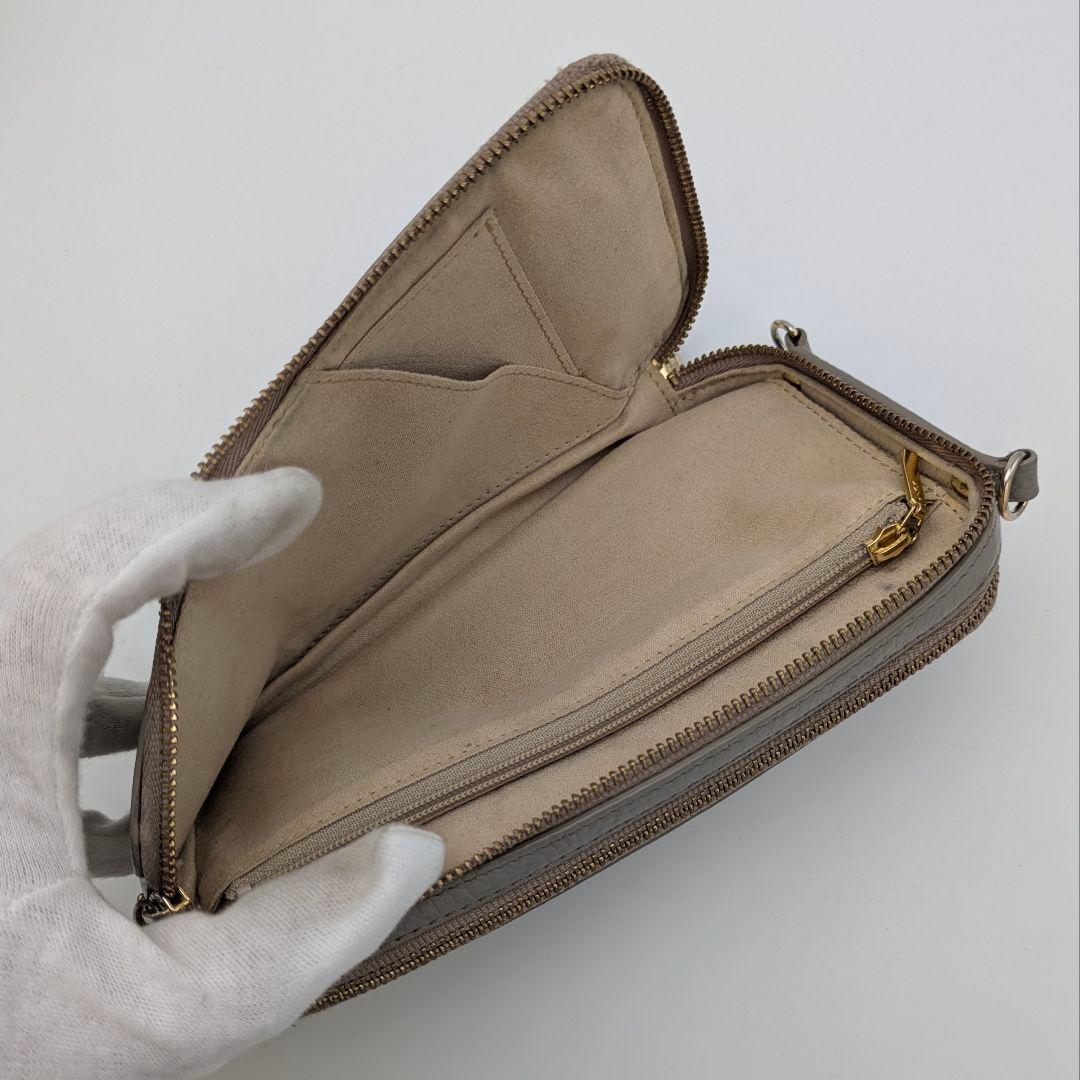 ATAO アミュレット ケリー グレージュ スマホショルダー お財布ポシェット