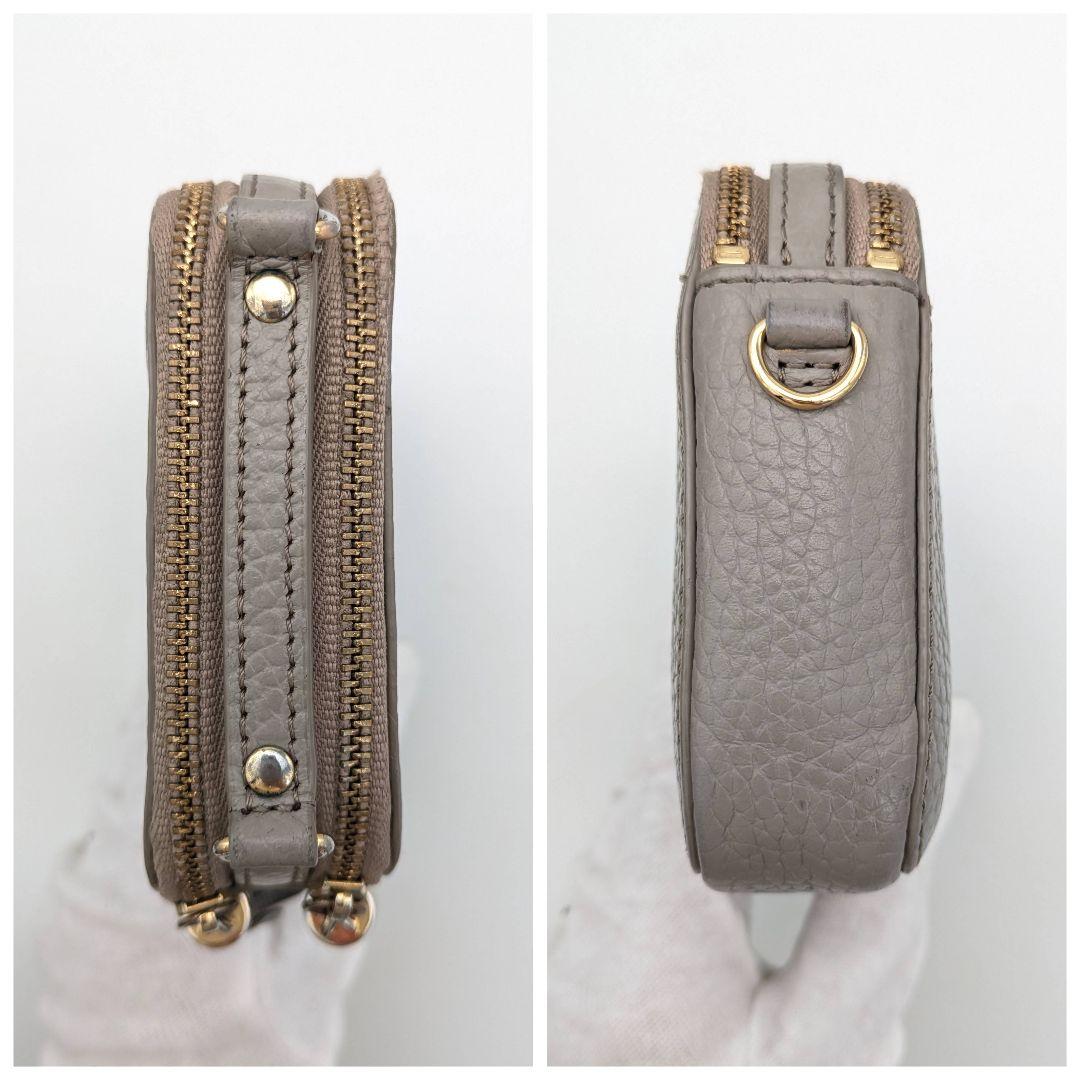 ATAO アミュレット ケリー グレージュ スマホショルダー お財布ポシェット