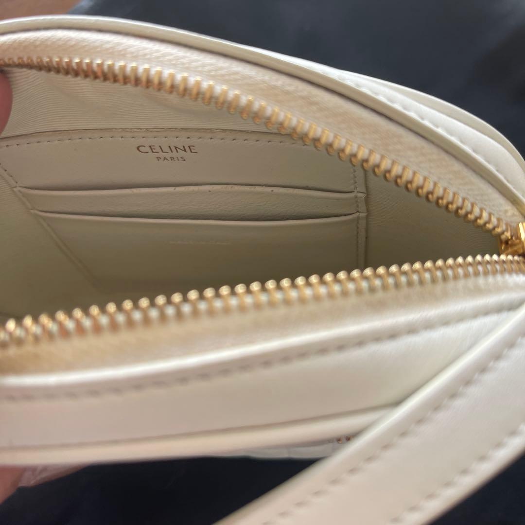 m*i様 CELINE キルティングショルダーバッグ ホワイト