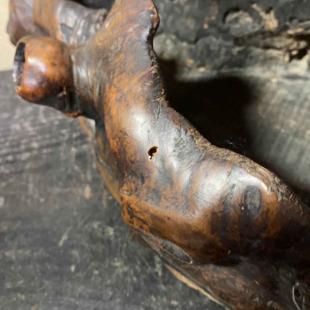 木の根ひょっこり猫 煙草盆