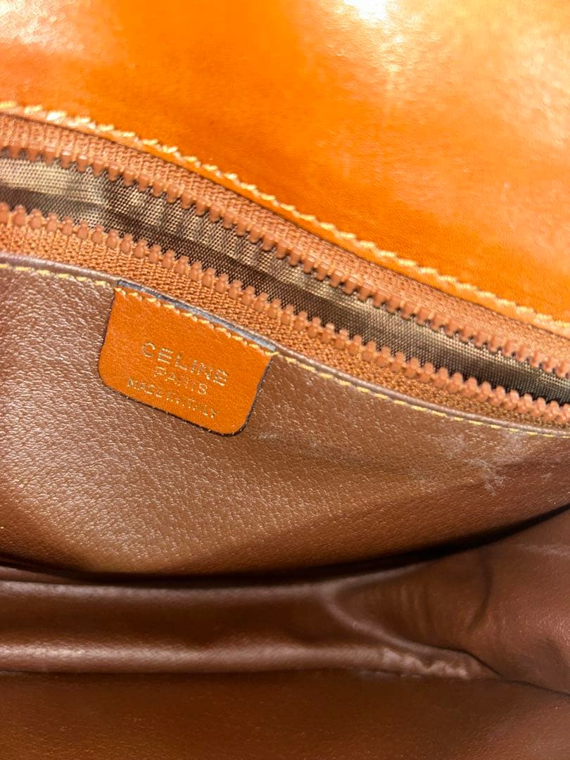 即配送！オールド CELINE ショルダーバッグ ブラウン