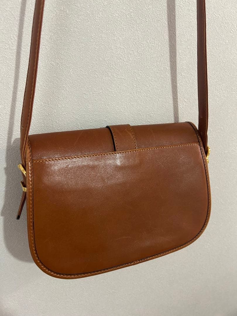 即配送！オールド CELINE ショルダーバッグ ブラウン