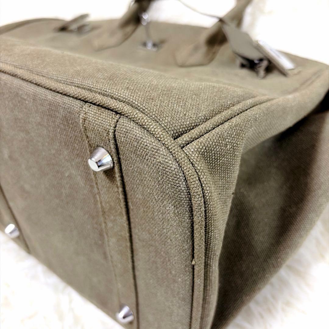 美品⭐︎ヴィンテージ加工 birkin型 オリーブ カーキ キャンパス ミリタリー
