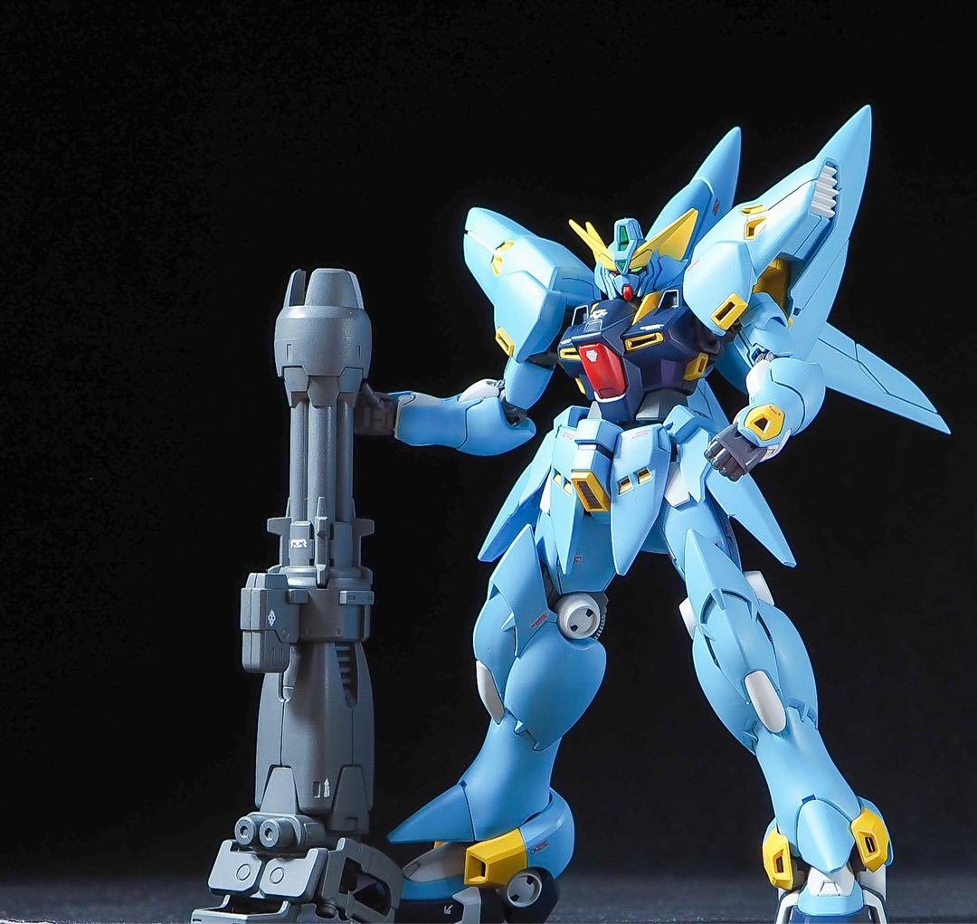 hg ヒュッケバイン 【全塗装完成品】合わせ目消し　段落ちモールド追加　塗り分け