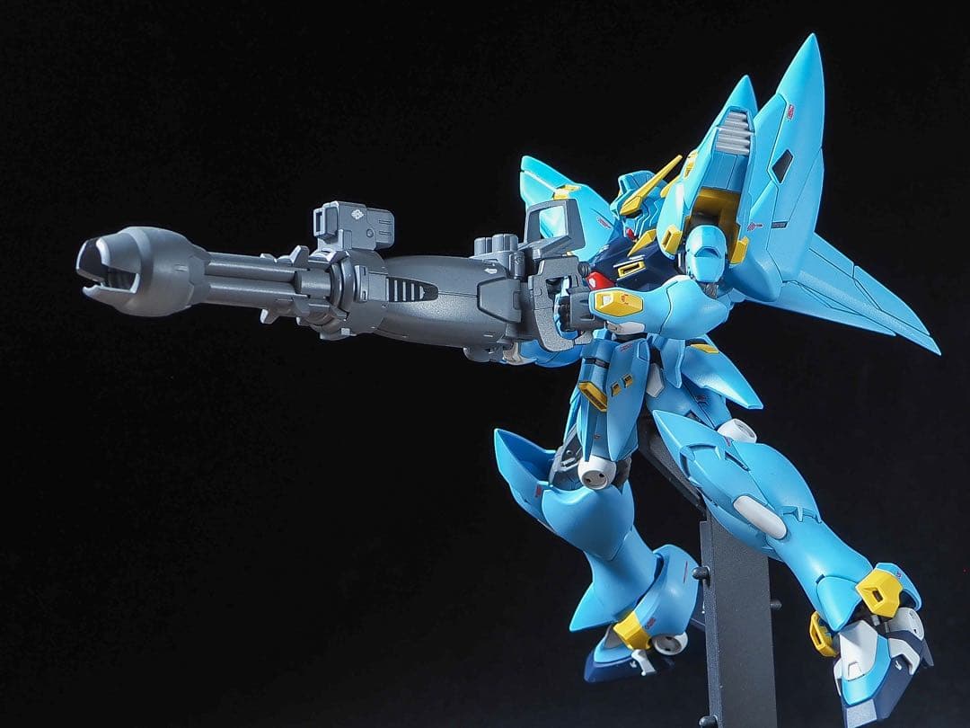 hg ヒュッケバイン 【全塗装完成品】合わせ目消し　段落ちモールド追加　塗り分け