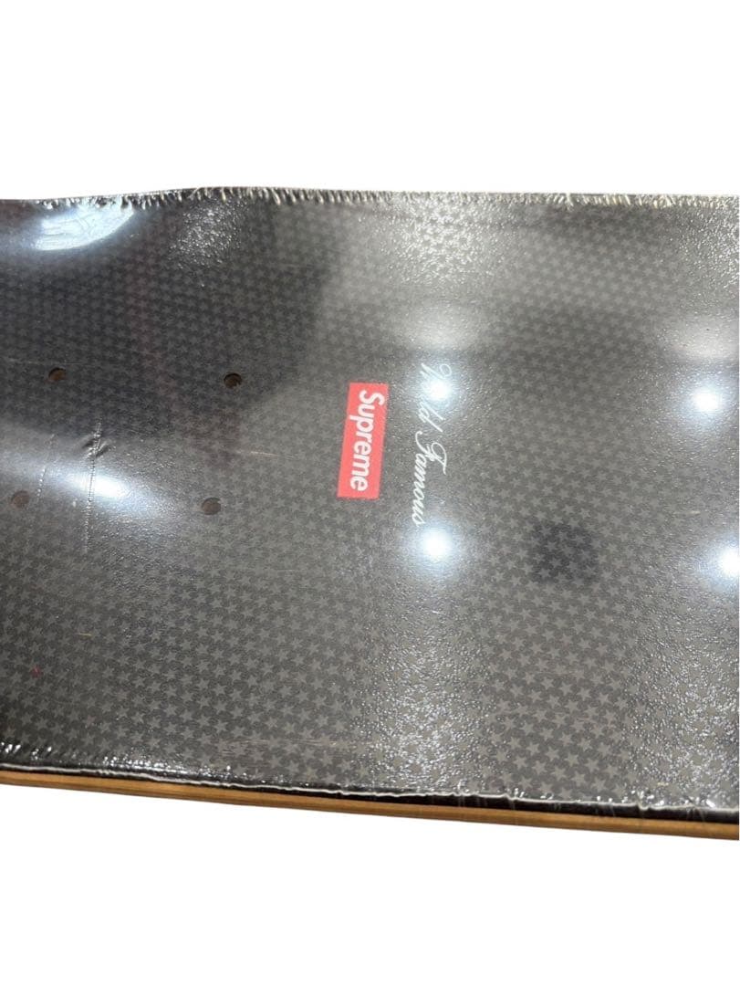 supreme stained logo deckスケボー デッキ 黒 box
