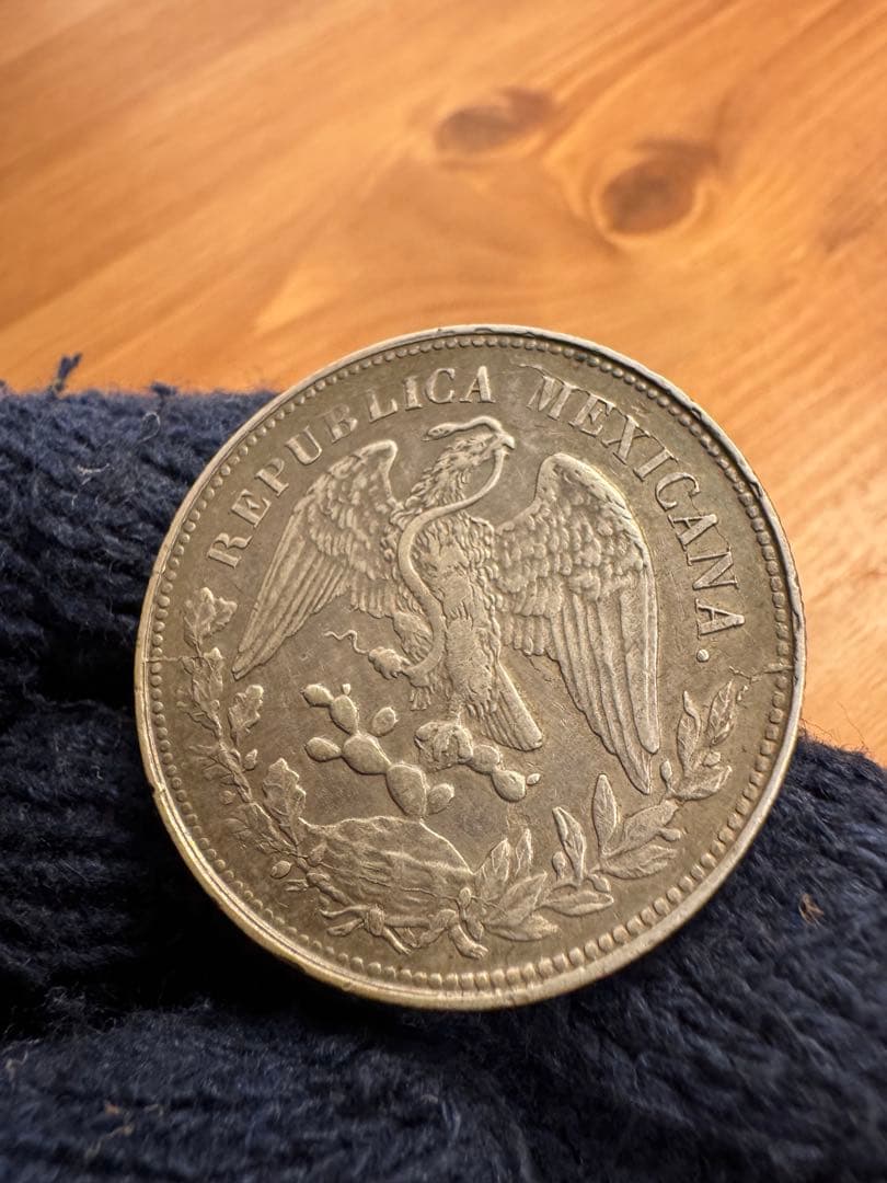 ☆本物保証☆ 莊印なし メキシコ 1ペソ銀貨1901年