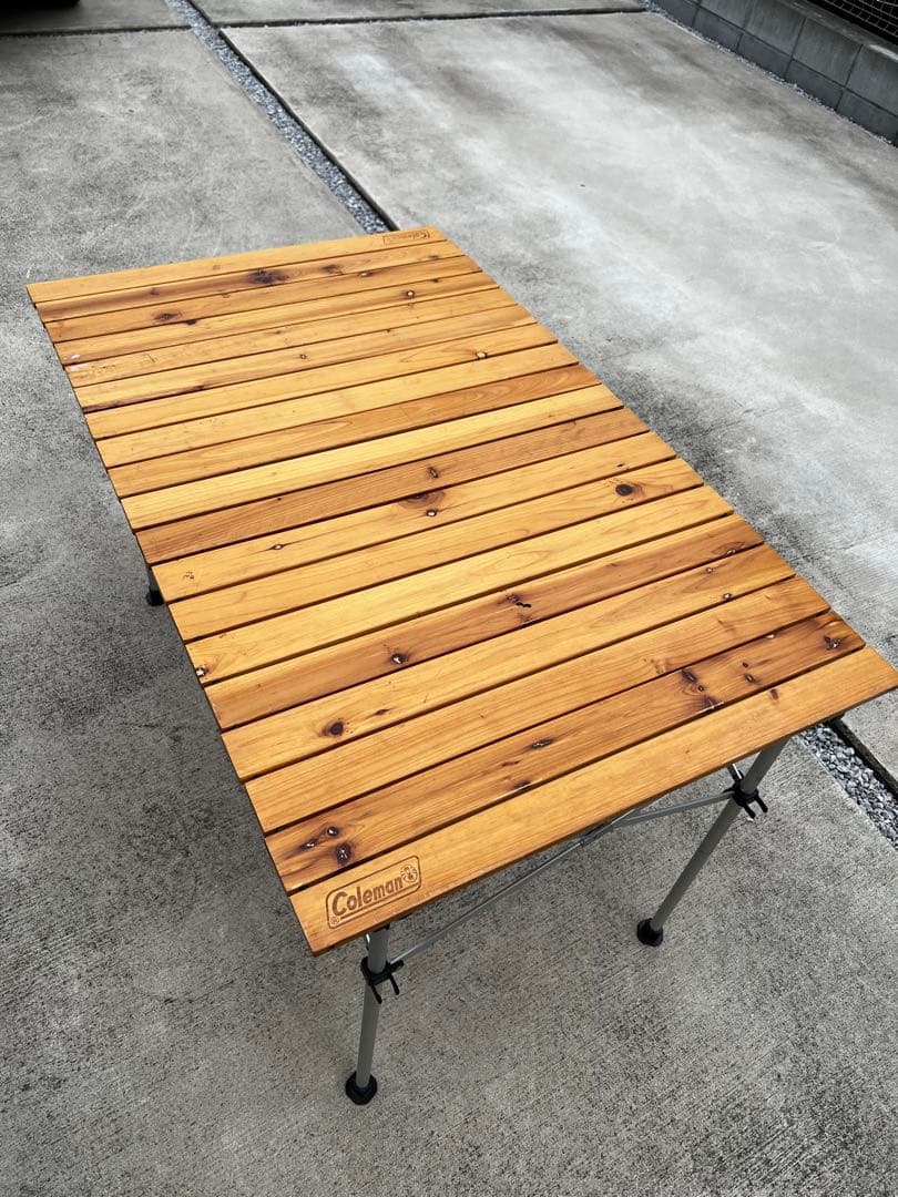 Coleman ナチュラルウッドロールテーブル110 廃盤