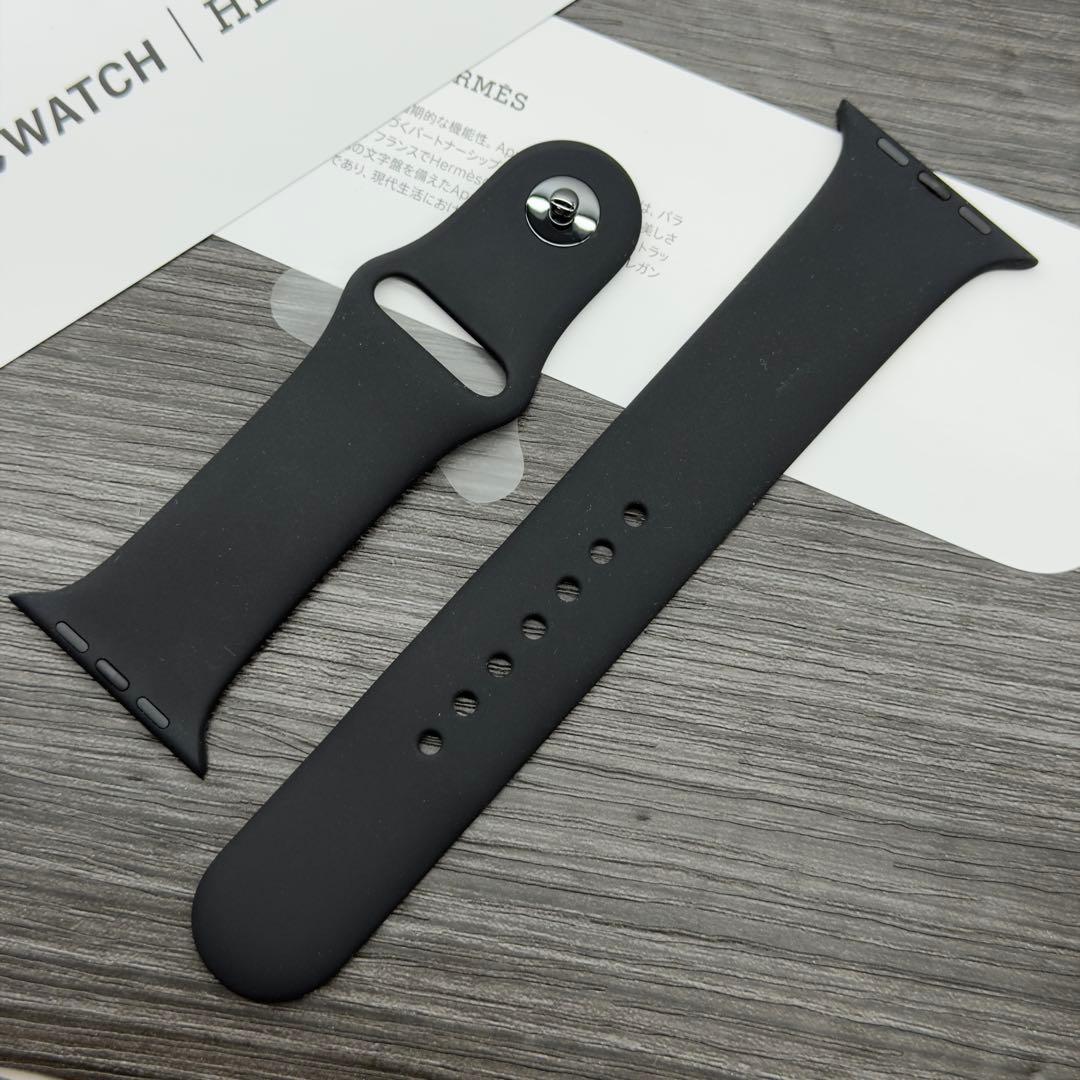 2944 未使用　Apple Watch エルメス　ブラックラバー　スポーツ