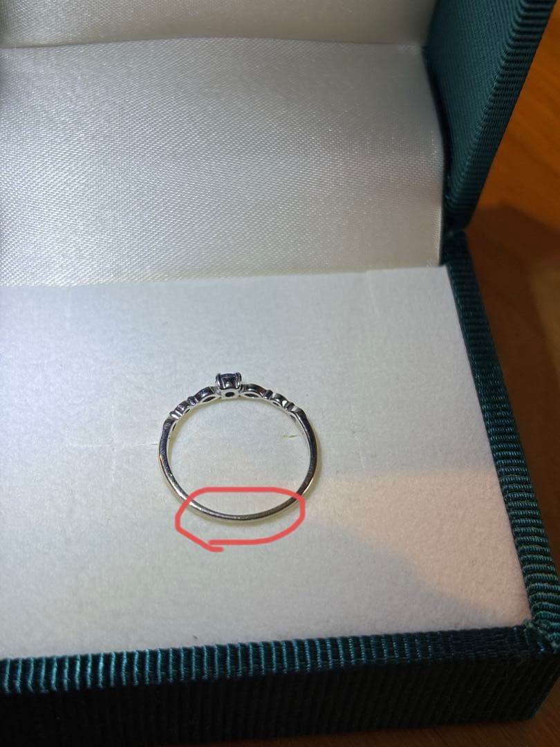 ビズー bizoux ジュリ　9号　タンザナイト　ホワイトゴールド　10金