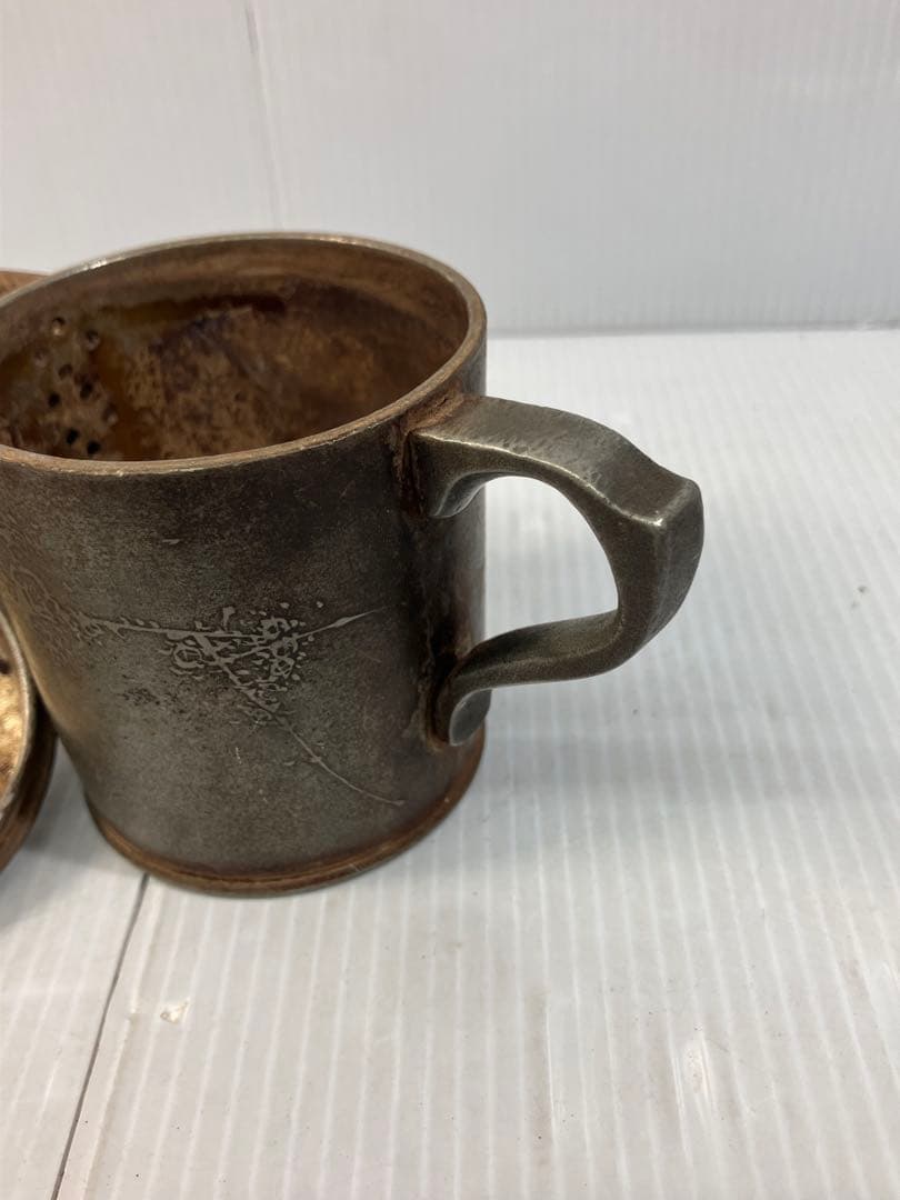 古美術】茶道具 水差し ポット 急須 錫？銅？製 金属製