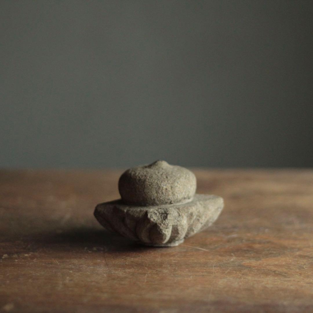 古い 石製 擬宝珠 欠けあり 古美術 仏教美術 古道具 アンティーク