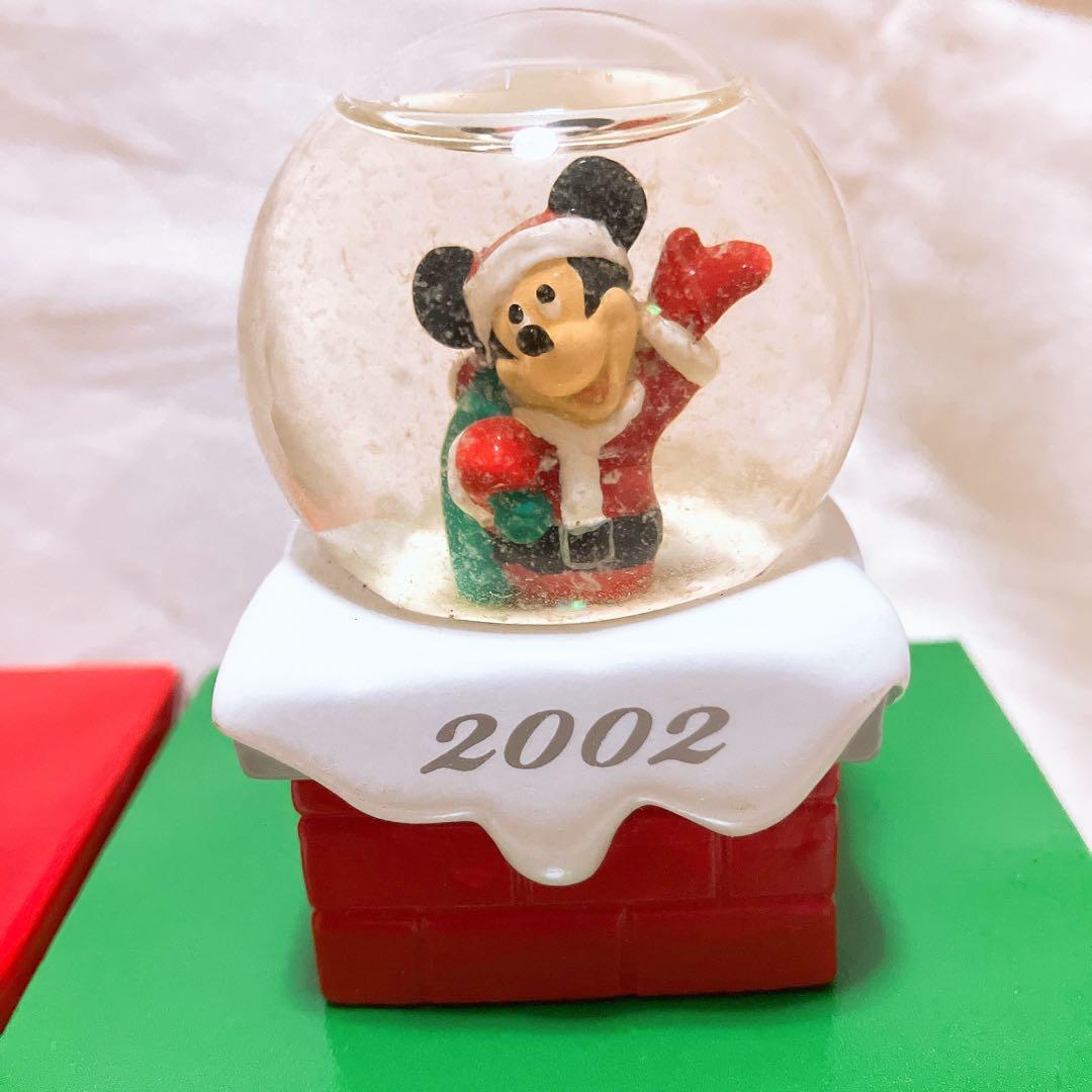 超希少❣️2001ディズニースノーグローブ3個セット JCペニー ミッキー