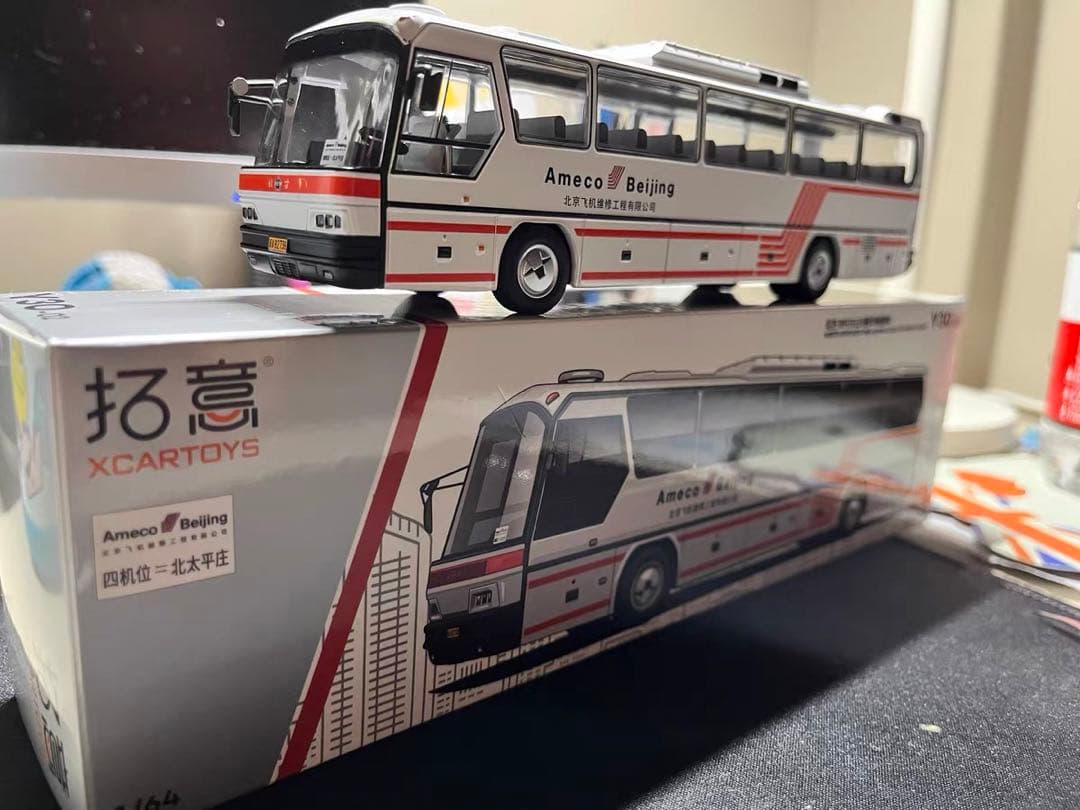 2台セットミニカー　1/64 ハイウェイバス　観光バス