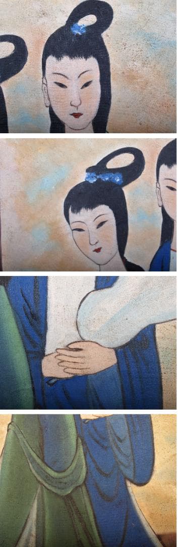 民間美术品 中国時代の油絵 名人？※激安骨董品 Z1340D3-1