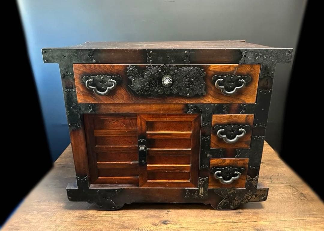 KAWAUSO様 オーダー品 オープンシェルフ オーク 無垢材 ダークオーク