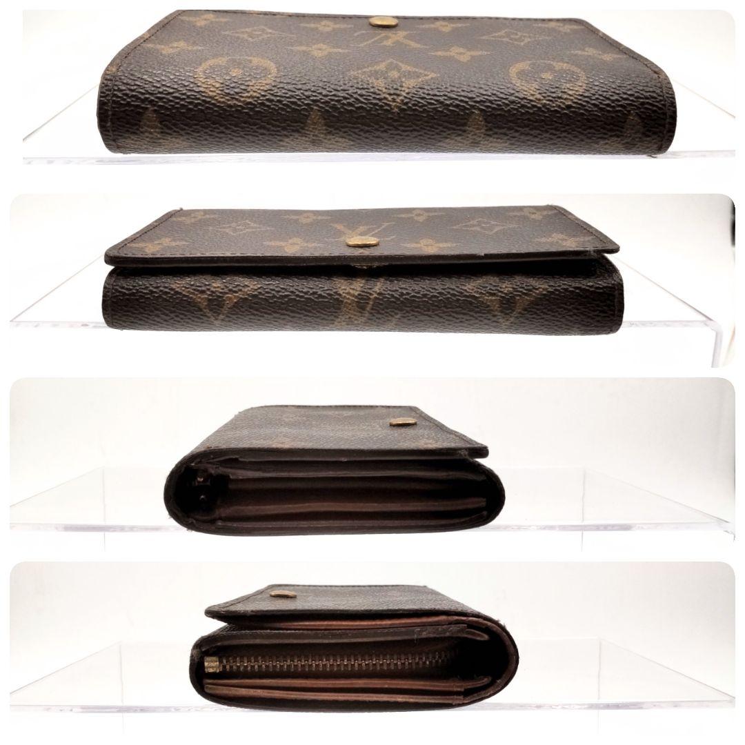 ルイヴィトン ポルトモネビエトレゾール 二つ折り財布 モノグラム コンパクト