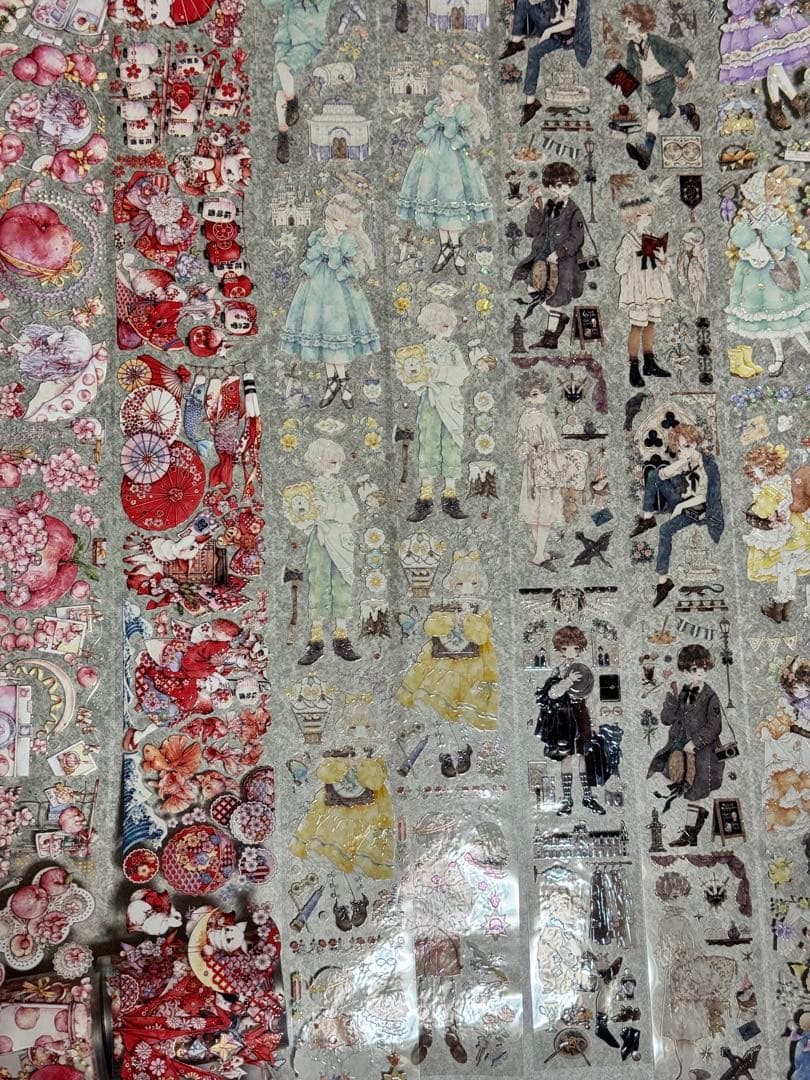 森庭ミカ&獅子 海外マステ 7ループセット マスキングテープ シール