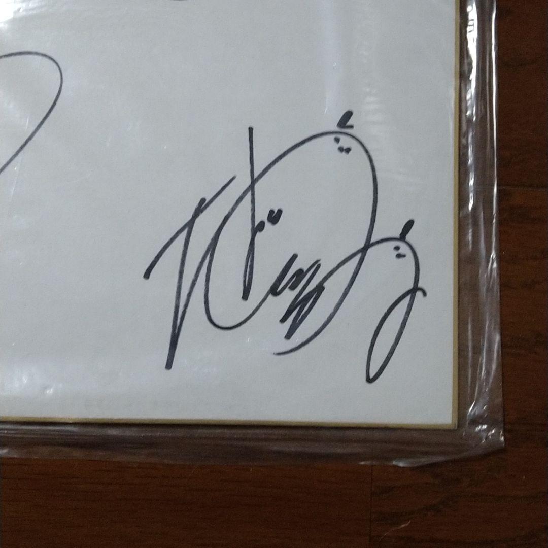 オレは悪魔だ,デビルマン!　直筆サイン色紙 速水奨 千葉繁 高野槙じゅん