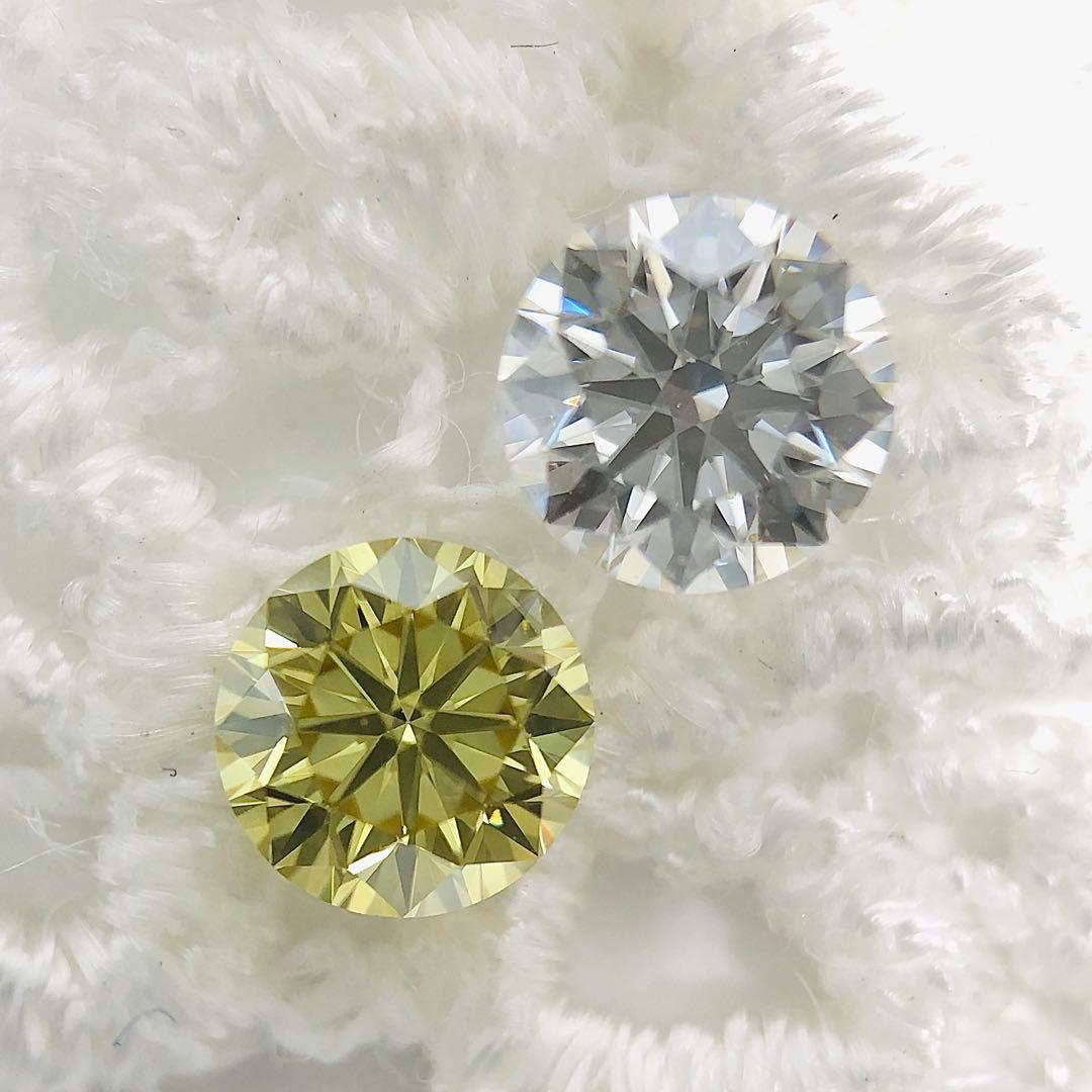 アクセサリー 0.365ct F. Deep Brownish Greenish Yellow