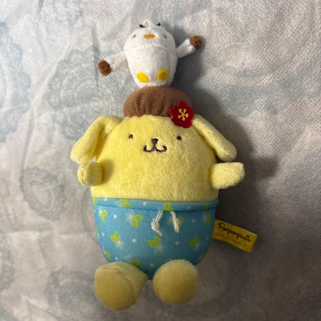 セール‼️【新品・未使用】ポムポムプリンカフェ マスコット 激レア 新品・激レア】ポムポムプリン カフェ 限定発売 マスコット