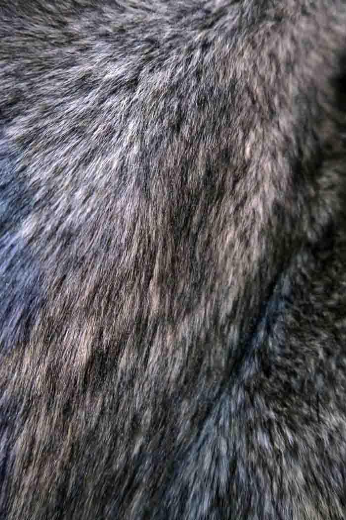 S ファー ブルゾン ジップアップ 大きな襟 グレー ロック ロカビリー V系