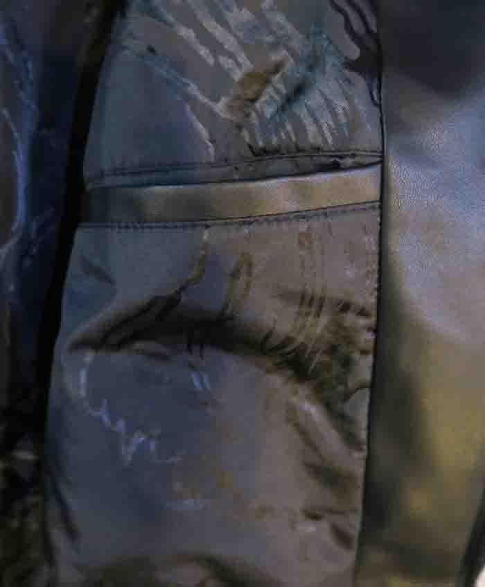 S ファー ブルゾン ジップアップ 大きな襟 グレー ロック ロカビリー V系