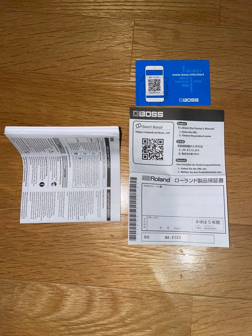 BOSS Blues D BD-2 ギターエフェクター 保証書付き