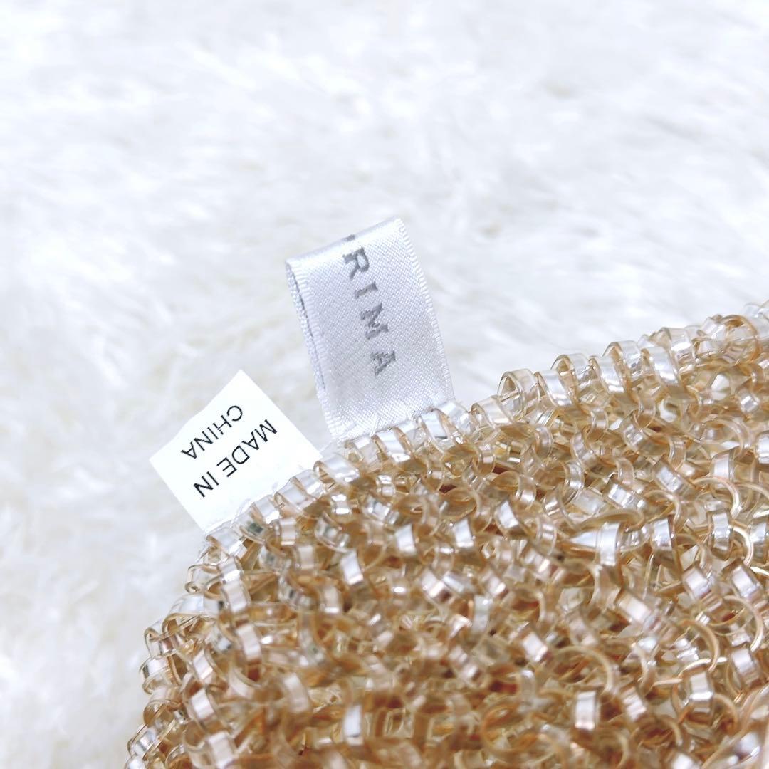 美品✨アンテプリマ　スタンダード　スクエア ミディアム　シルバーゴールド　肩掛け