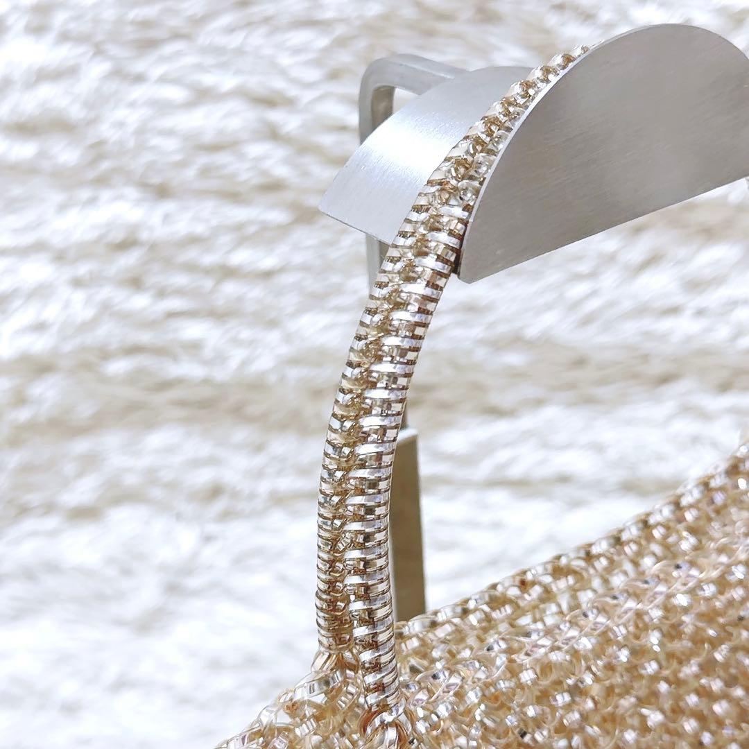 美品✨アンテプリマ　スタンダード　スクエア ミディアム　シルバーゴールド　肩掛け