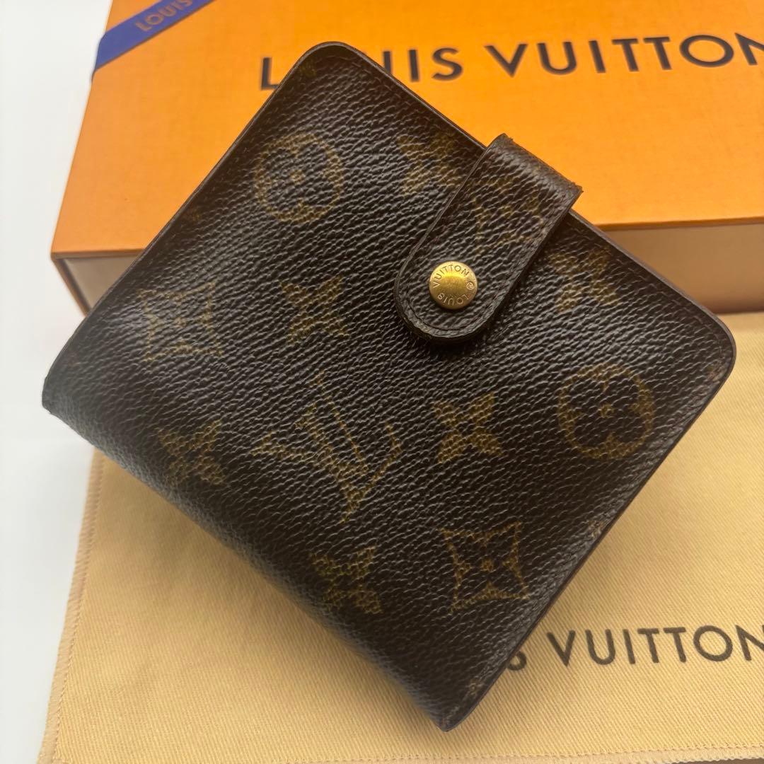 良品】【鑑定済み】ルイ・ヴィトン ✨コンパクトジップ モノグラム 二