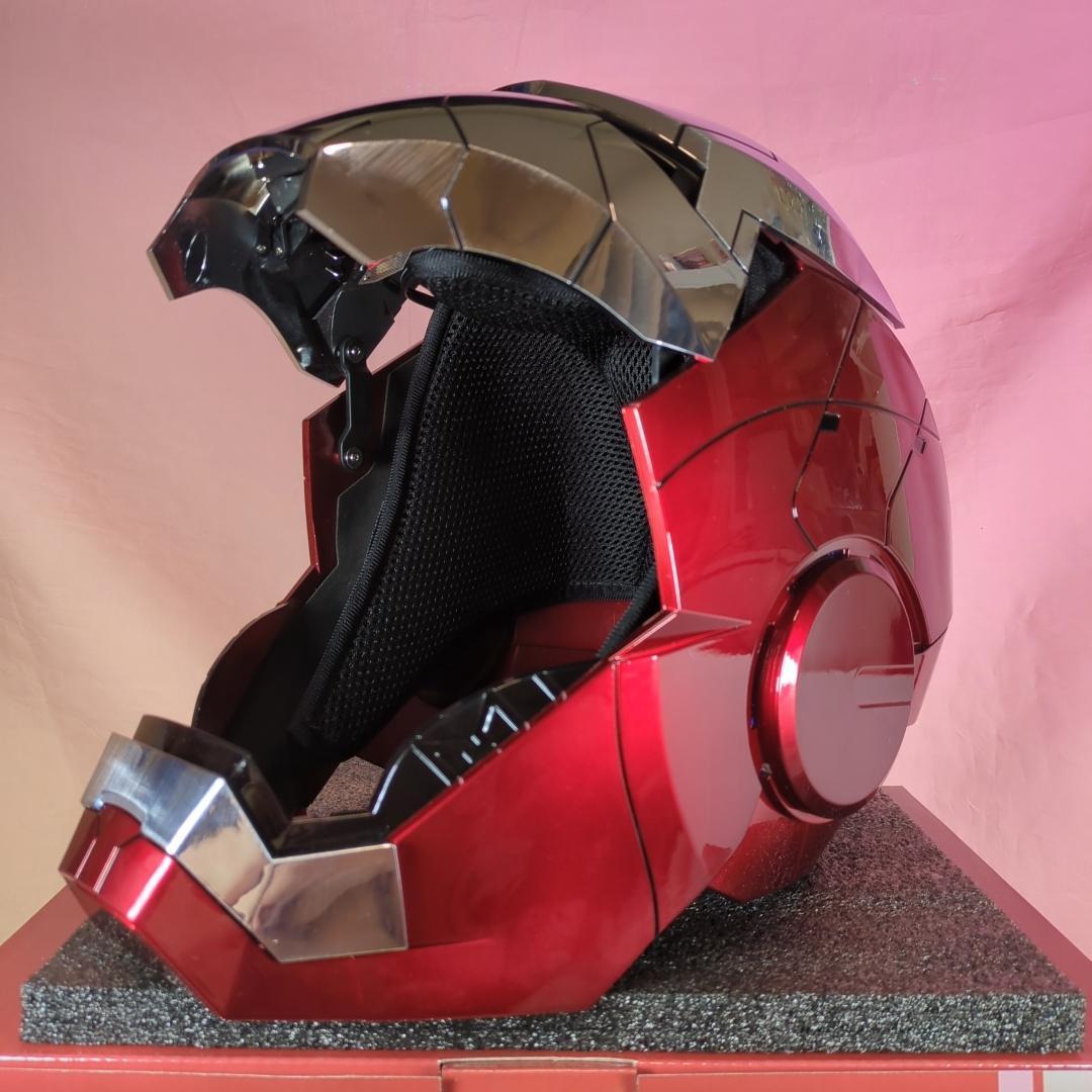 【アイアンマン】最新モデル 音声自動開閉マスク LED マーク5 ヘルメット