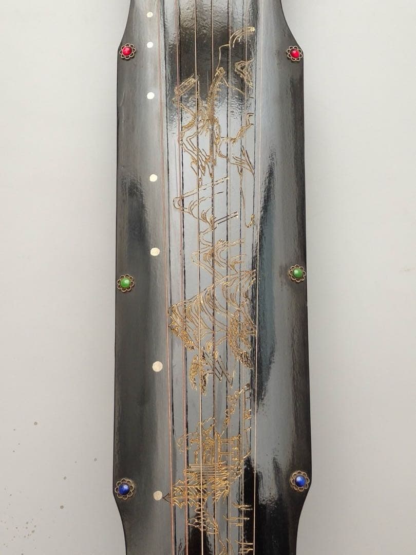 時代物 古琴 「古泉」七弦琴 古美術 骨董品