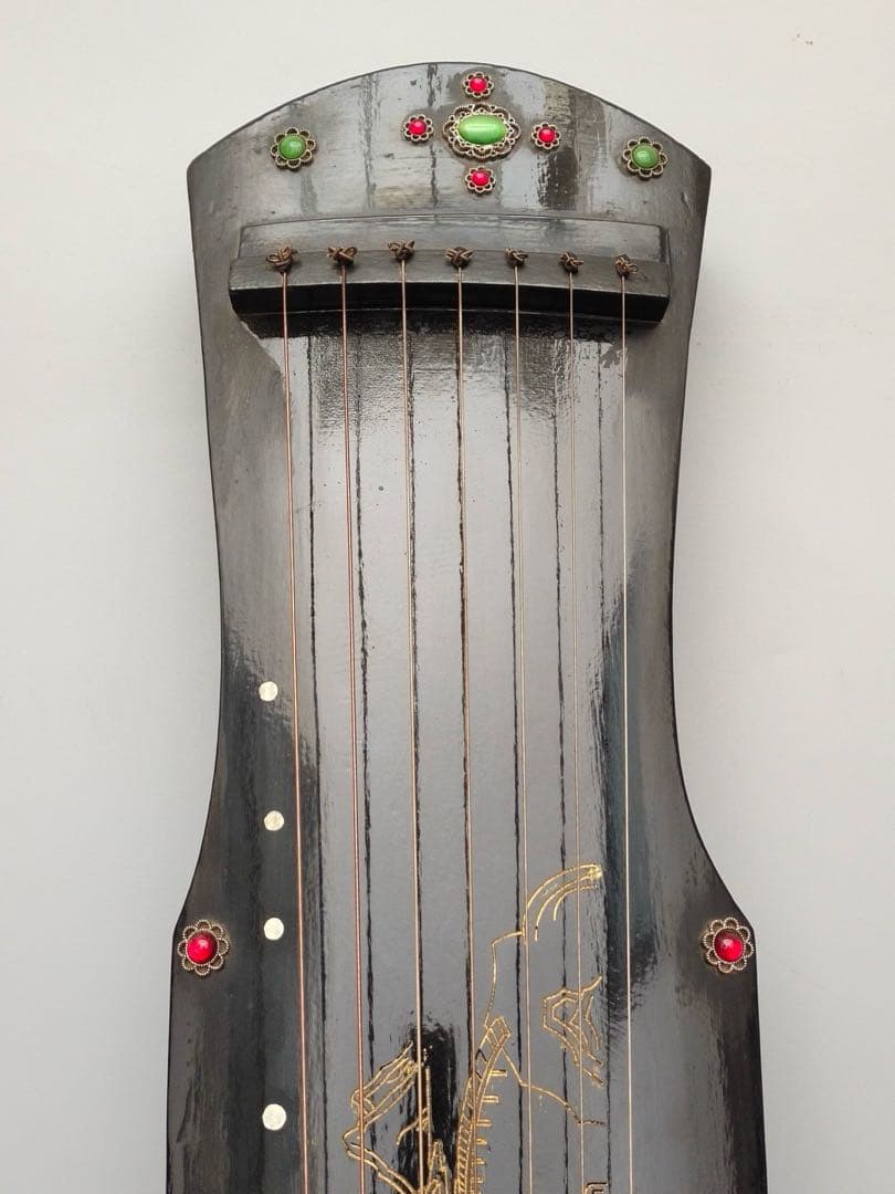 時代物 古琴 「古泉」七弦琴 古美術 骨董品