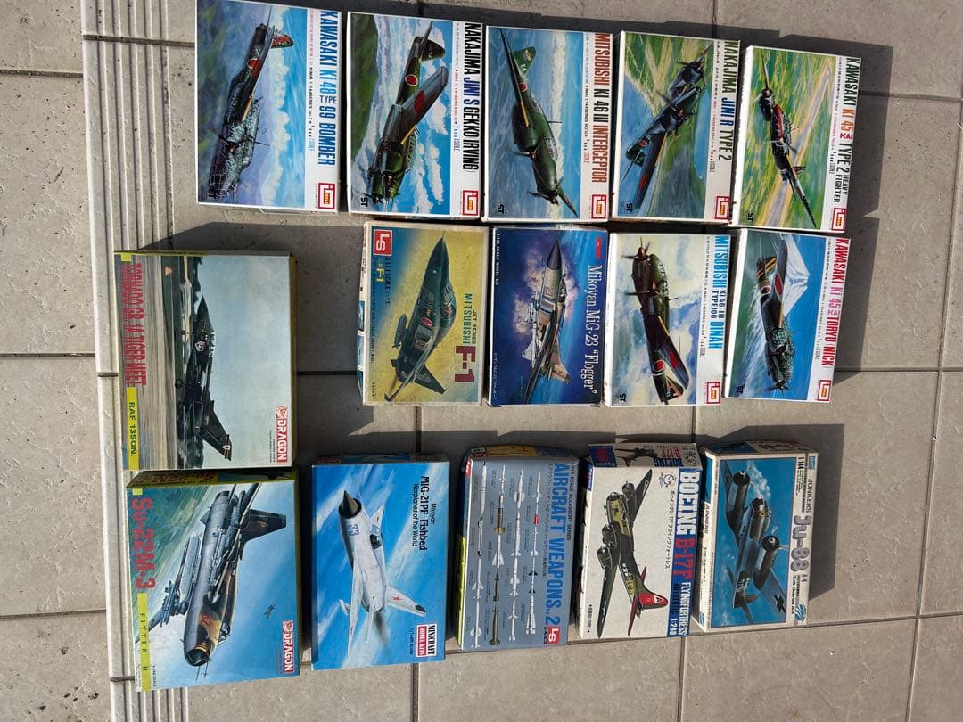 航空機プラモデルキット セット15個