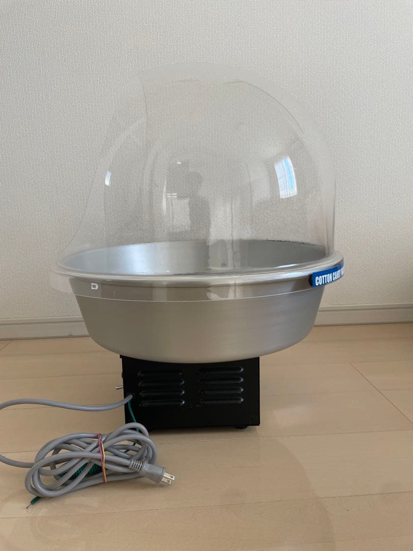 【超美品！】ライオン 綿菓子機わたあめ機K-33透明フード付(国産)完動品