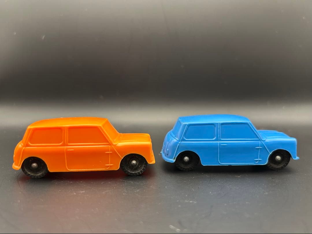 GALANITE スエーデン製　ガラニテ　ソフビ製　ミニクーパー　4台　ミニカー