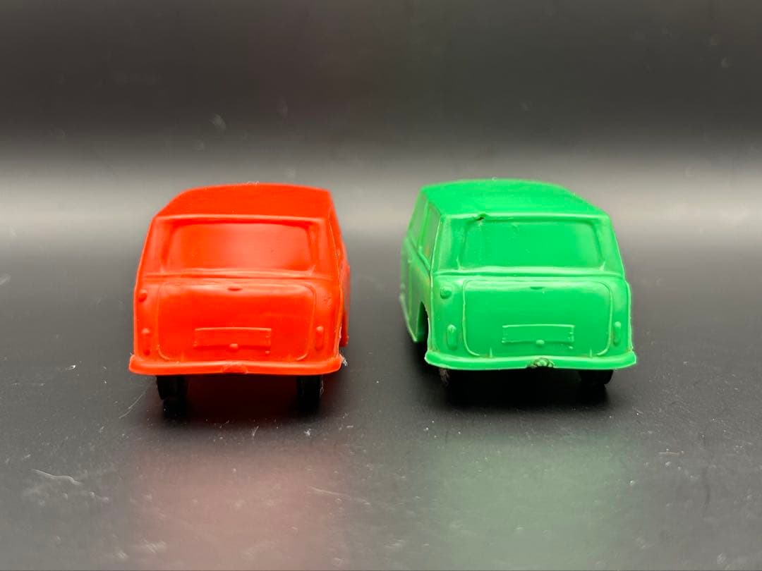 GALANITE スエーデン製　ガラニテ　ソフビ製　ミニクーパー　4台　ミニカー